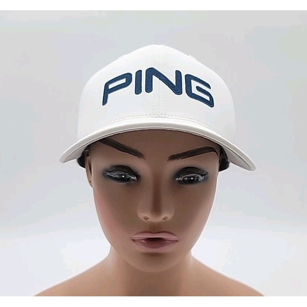 Ping Tour Play Your Best Sensorcool Flexfit White/Black Golf Hat Cap Mens 22" XL